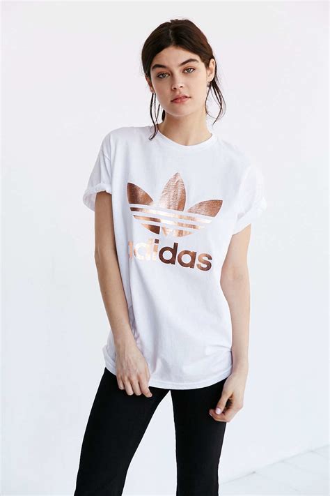 adidas goud wit shirt|Witte adidas T.